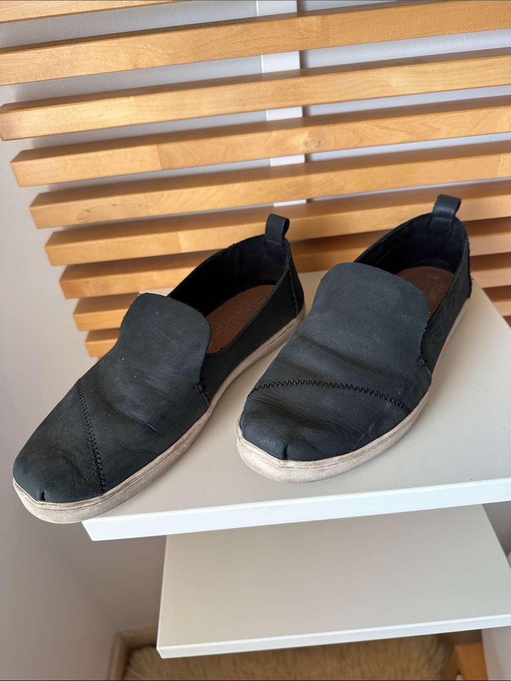 Toms Men's Black Slip-On Loafers